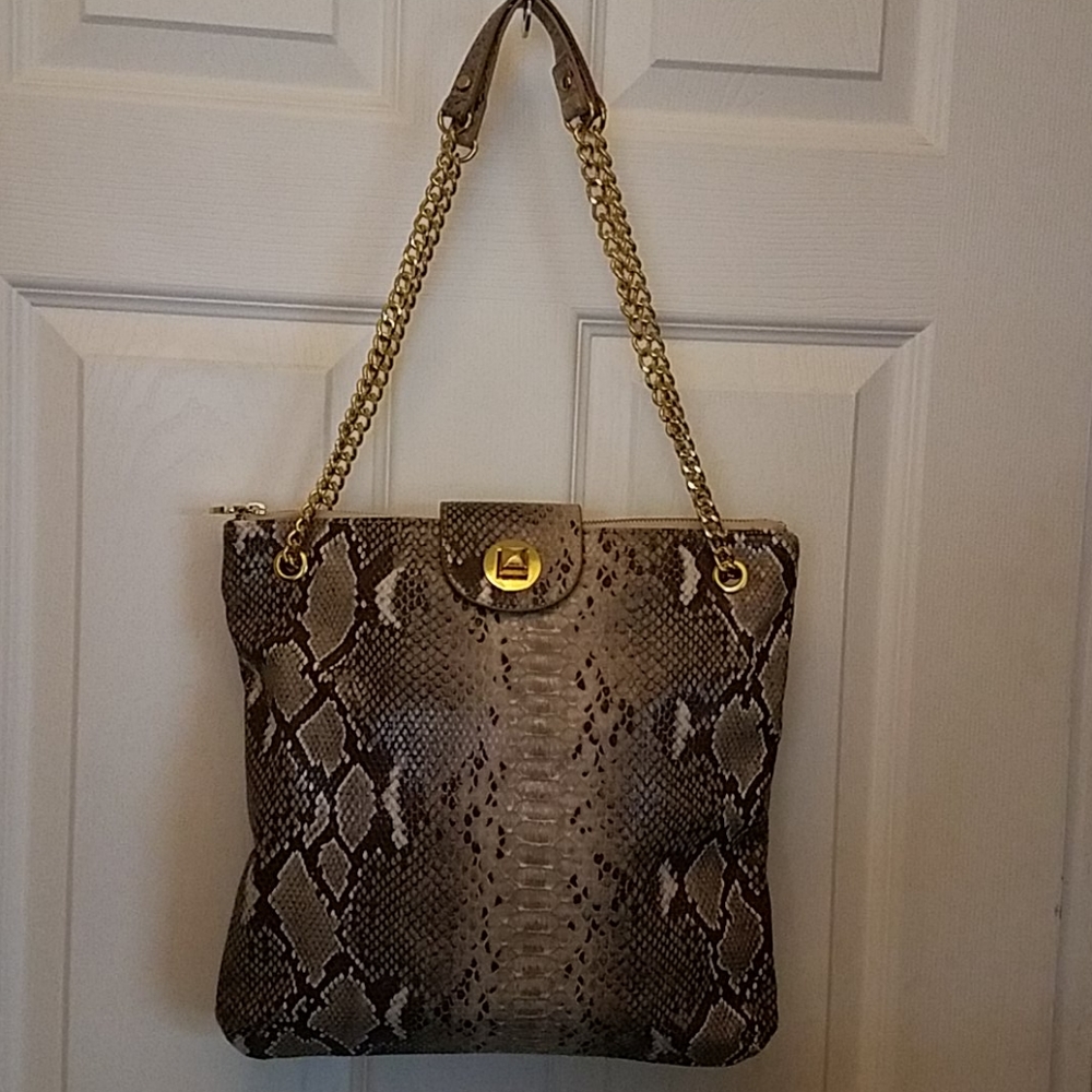 Snake Skin Tote Faux leather